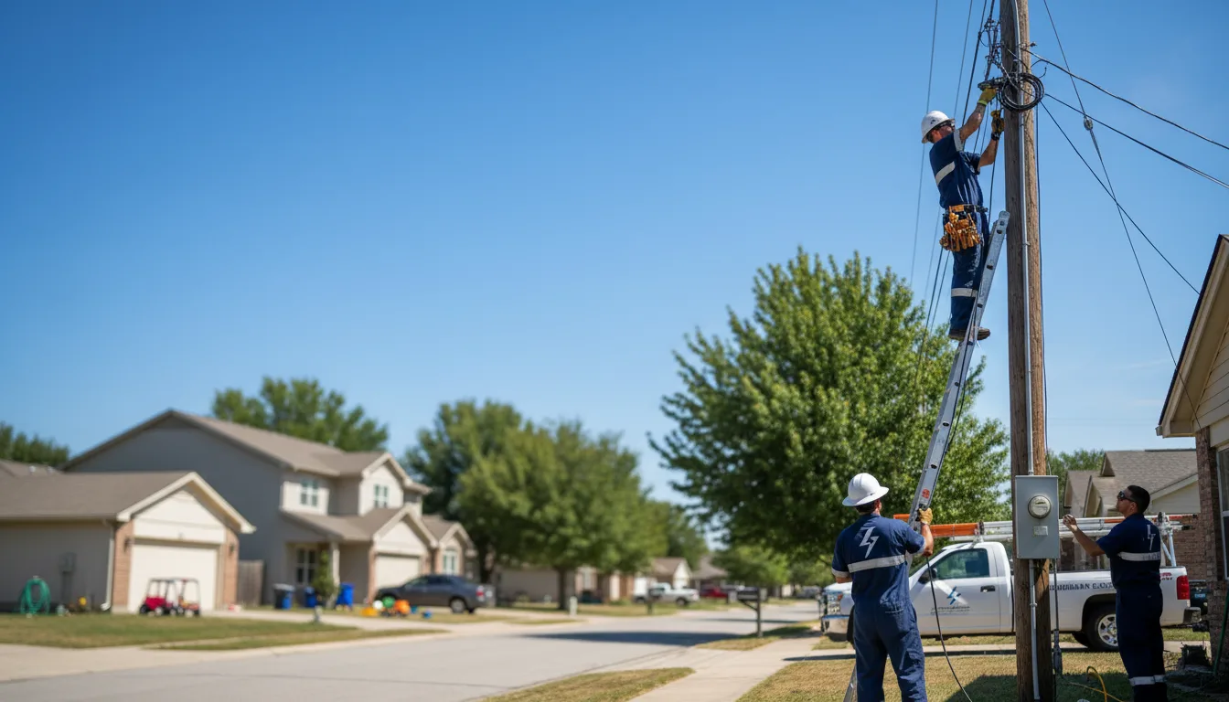 Residential electrician providing installation services in Moorland, IA